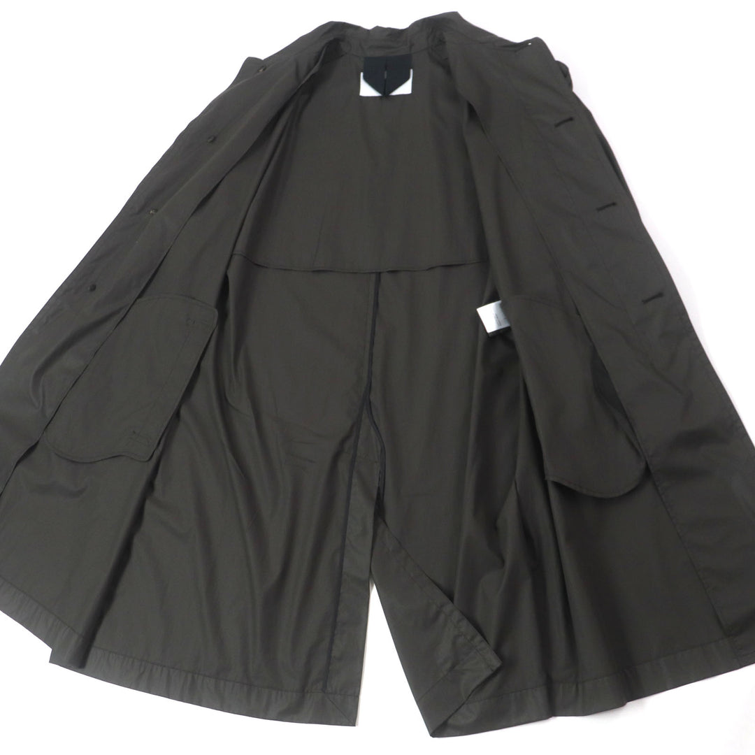 Great Salvatore Ferragamo coat Logo button closure Charcoal gray mens 52