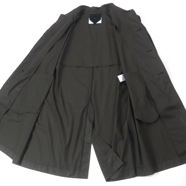 Great Salvatore Ferragamo coat Logo button closure Charcoal gray mens 52
