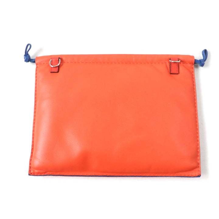 Very Good HERMES Cosmetics Pouch Pillow Anjou Miro Swift with Serie Buttons Women