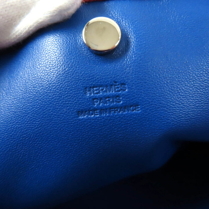 Very Good HERMES Cosmetics Pouch Pillow Anjou Miro Swift with Serie Buttons Women