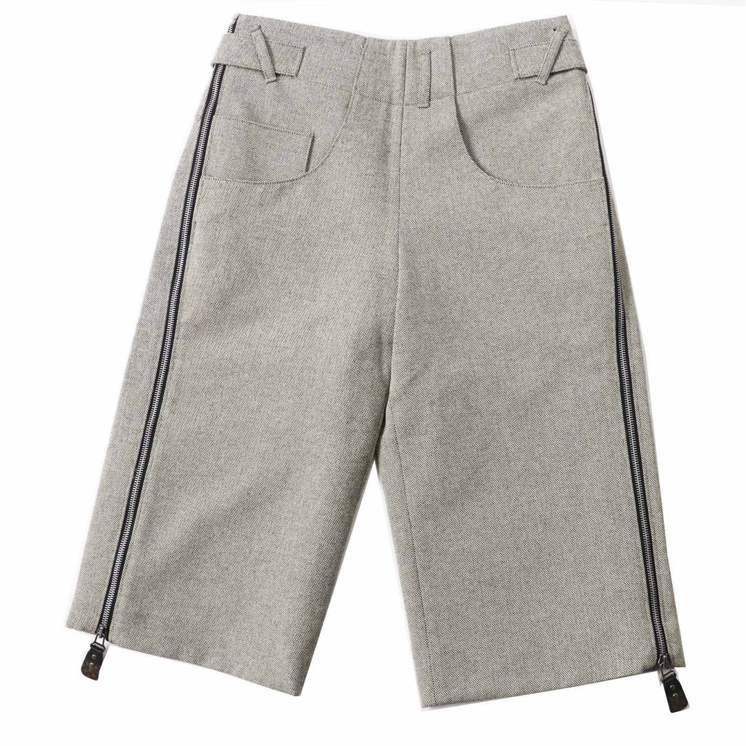 Pristine LOUIS VUITTON Pants Side zip, 3/4 length Beige Polyurethane Women 32