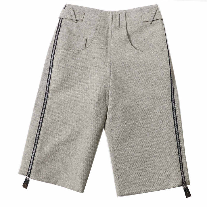 Pristine LOUIS VUITTON Pants Side zip, 3/4 length Beige Polyurethane Women 32