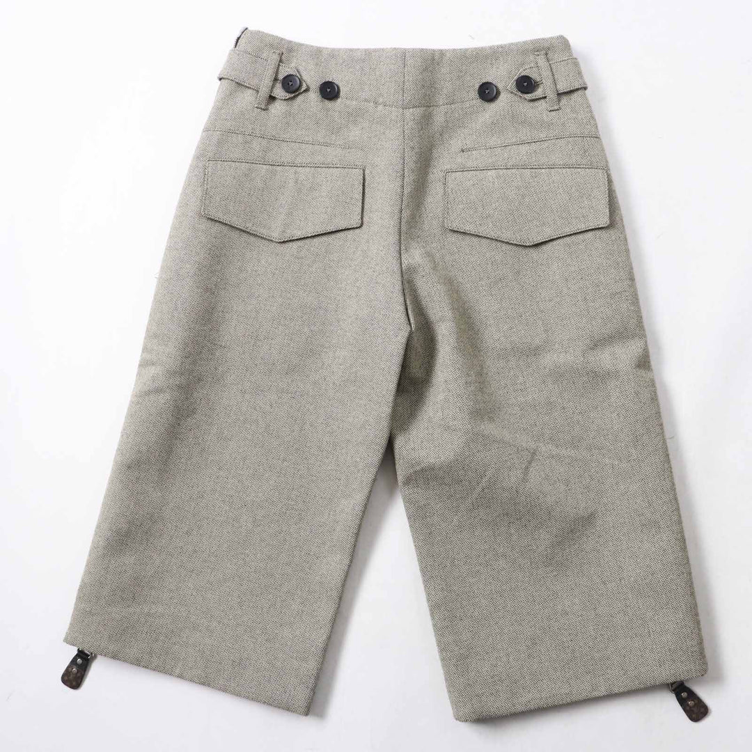 Pristine LOUIS VUITTON Pants Side zip, 3/4 length Beige Polyurethane Women 32