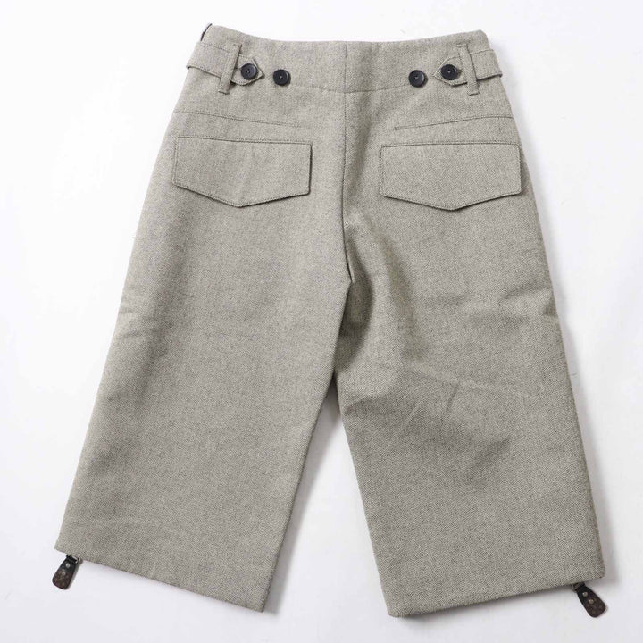 Pristine LOUIS VUITTON Pants Side zip, 3/4 length Beige Polyurethane Women 32