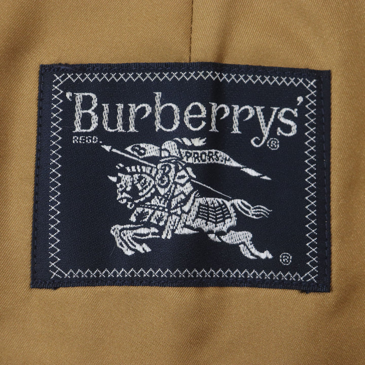 Very Good Burberrys Stainless collar coat with liner, concealed placket mens