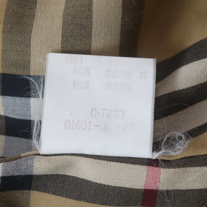 Very Good Burberrys Stainless collar coat with liner, concealed placket khaki mens