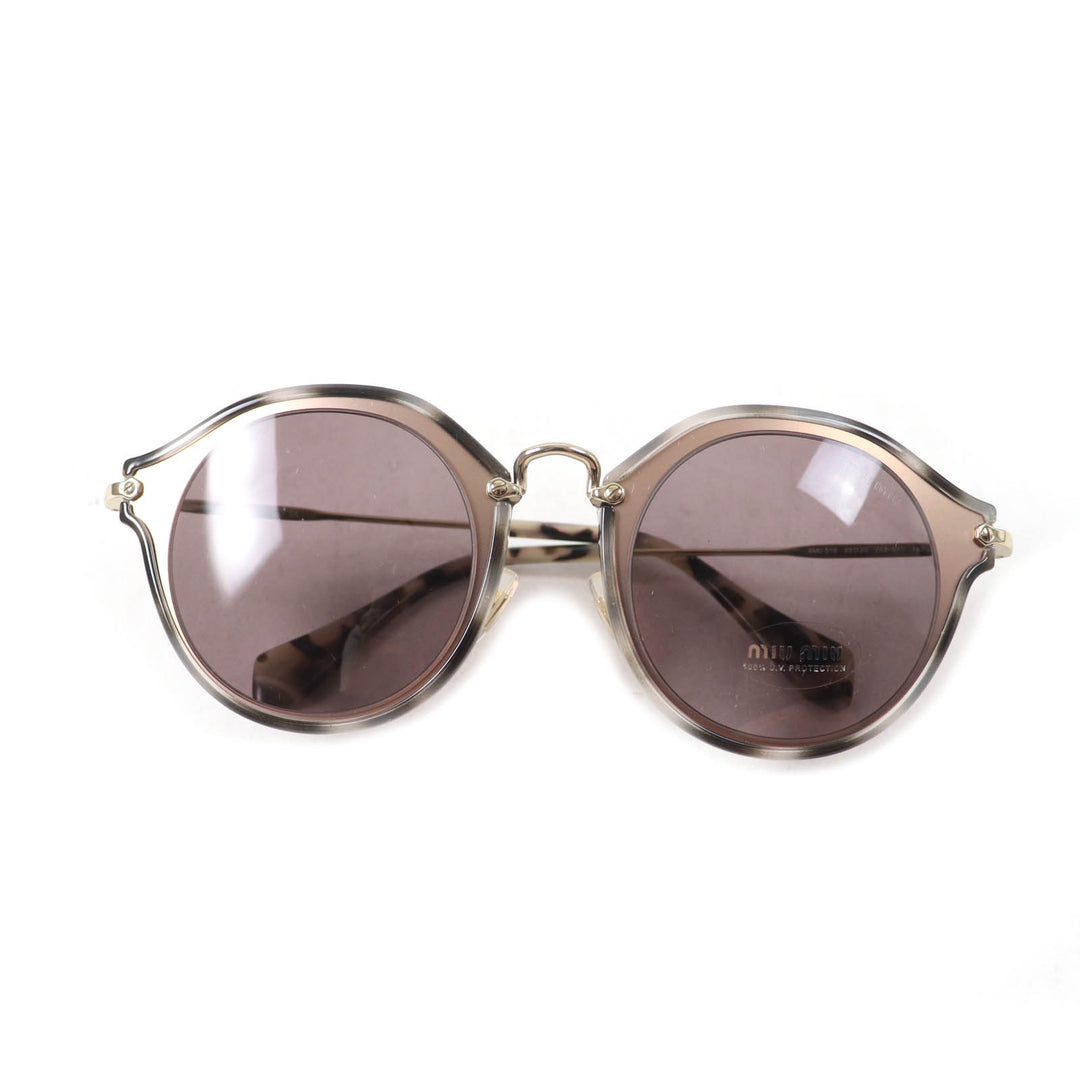 Pristine Miu Miu sunglasses Leopard Pattern Logo Wellington gray Women SMU51S
