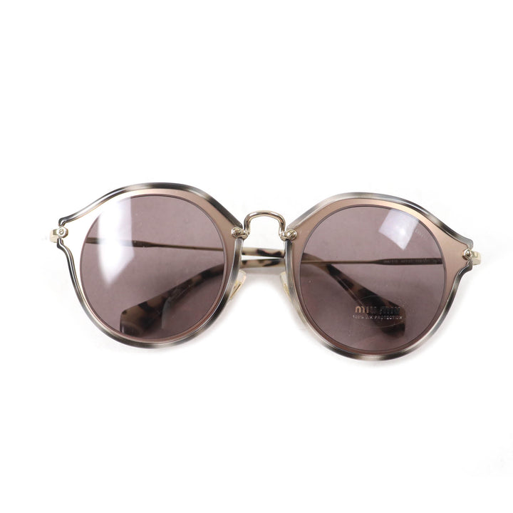 Pristine Miu Miu sunglasses Leopard Pattern Logo Wellington gray Women SMU51S