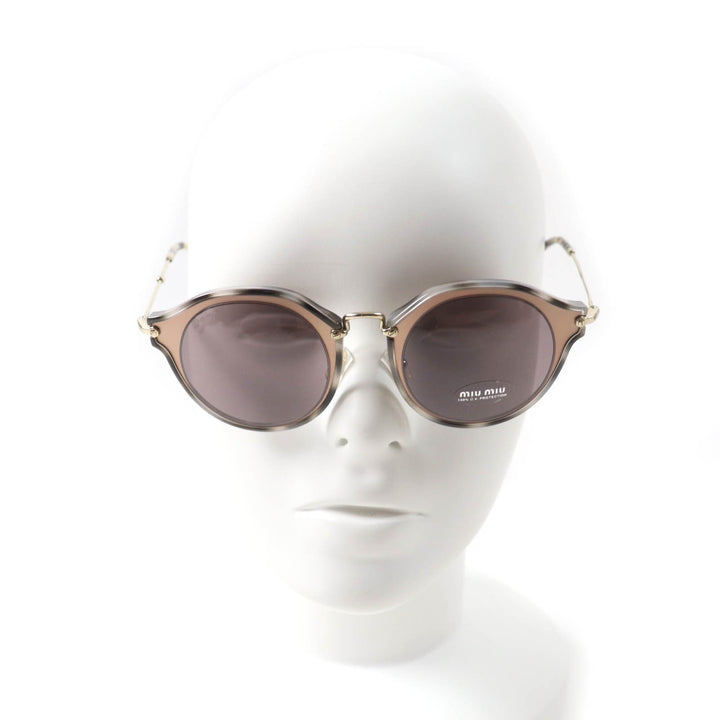 Pristine Miu Miu sunglasses Leopard Pattern Logo Wellington gray Women SMU51S