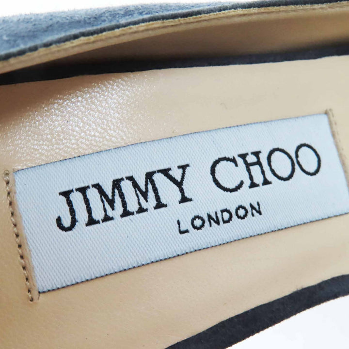 Pristine JIMMY CHOO pumps LUCY85 Pointed toe stiletto heel with ankle strap