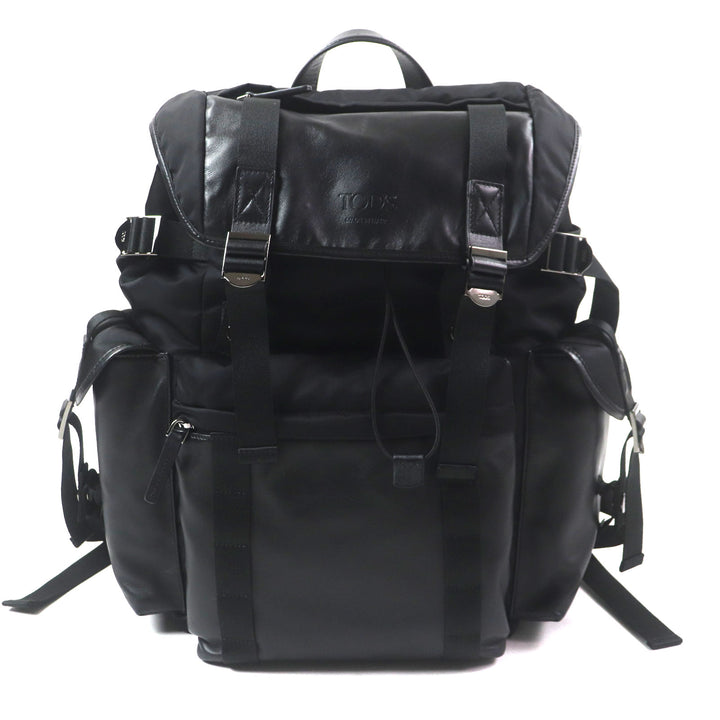 TOD’S Backpack Medium fabric and leather black XBMTRKG0300SPFB999