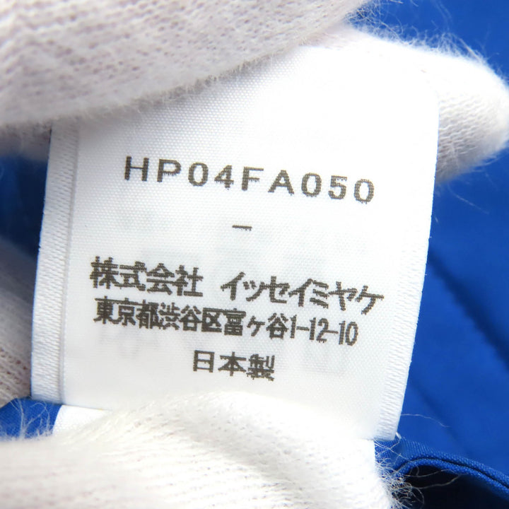 Great HOMME PLISSE ISSEY MIYAKE coat Partially patterned, hooded,mens HP04FA050