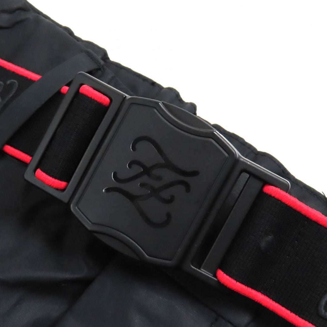 Pristine FENDI Pants Logo Buckle Belt Design Easy black cotton mens 50 FB0741