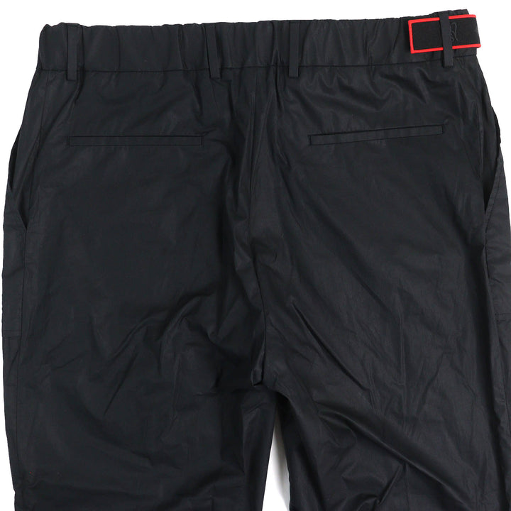 Pristine FENDI Pants Logo Buckle Belt Design Easy black cotton mens 50 FB0741 AHV5