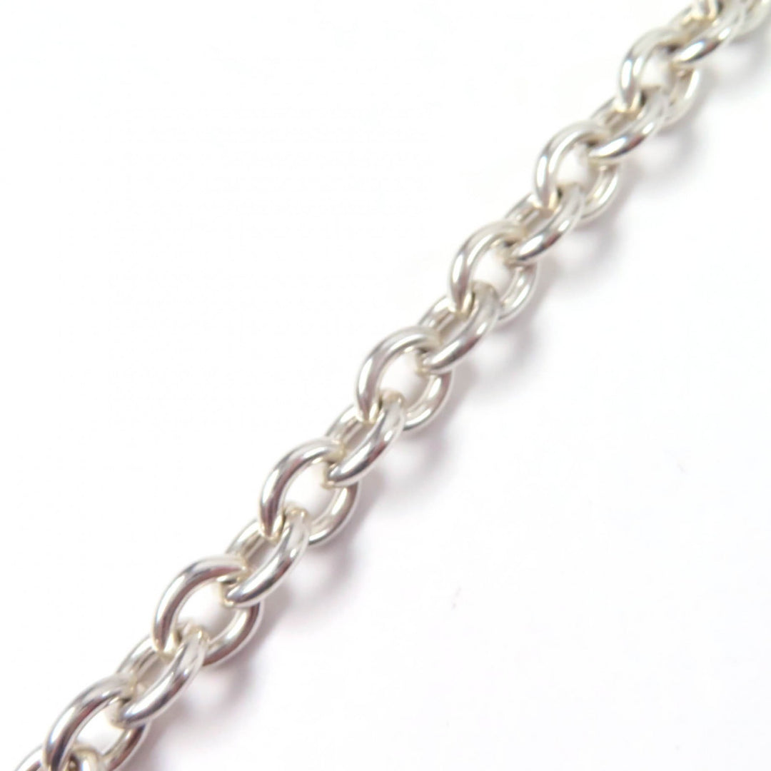 Very Good TIFFANY&Co. choker Oval tag Necklace Silver SV925 Women