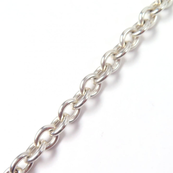 Very Good TIFFANY&Co. choker Oval tag Necklace Silver SV925 Women
