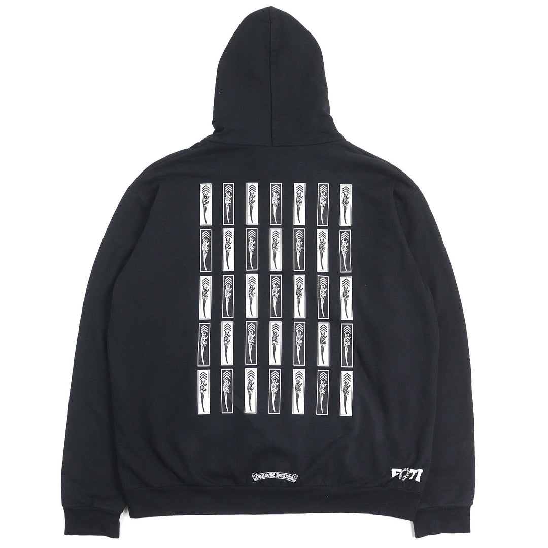 Very Good CHROME HEARTS hoodie FOTI Skull all-over back print zip-up