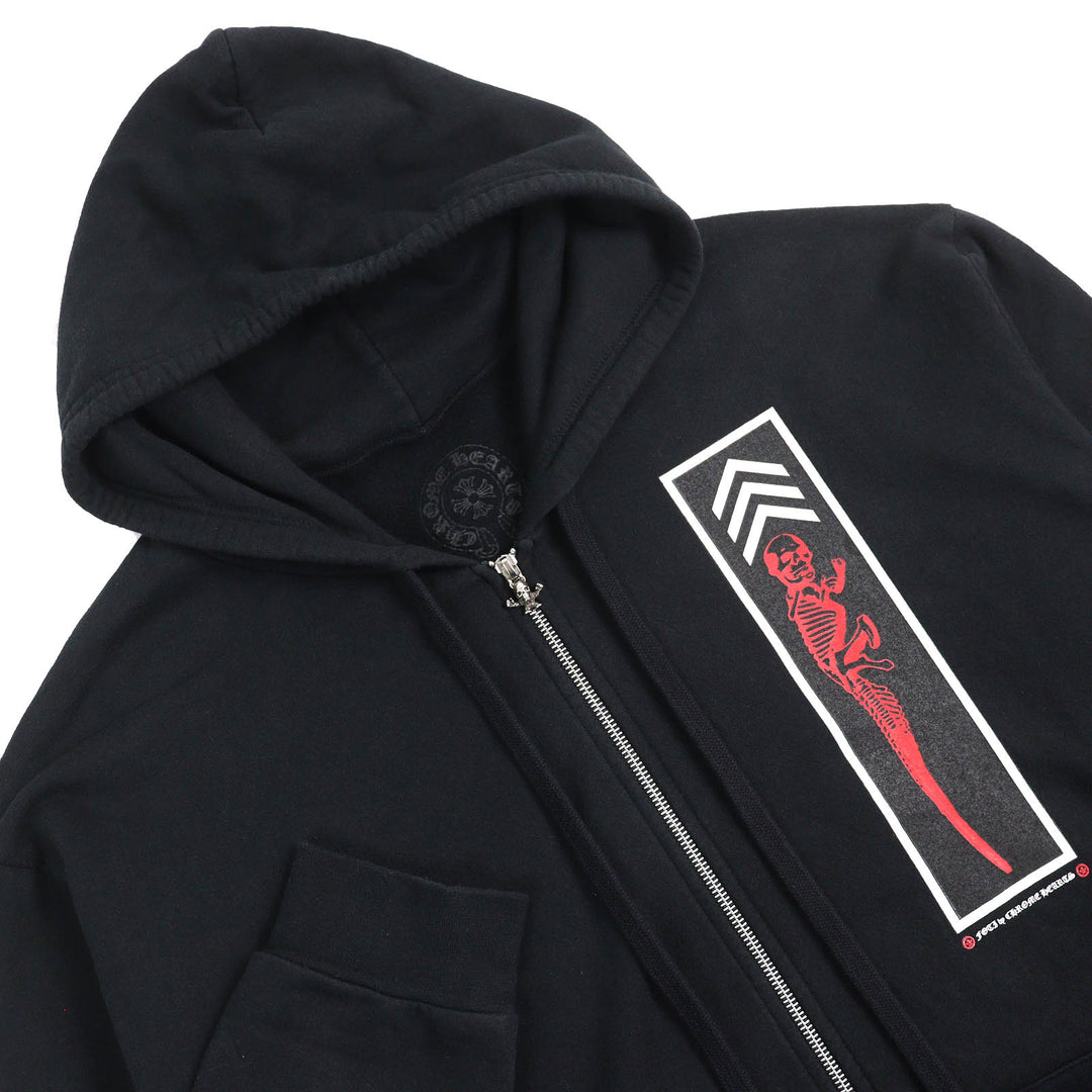 Very Good CHROME HEARTS hoodie FOTI Skull all-over back print zip-up