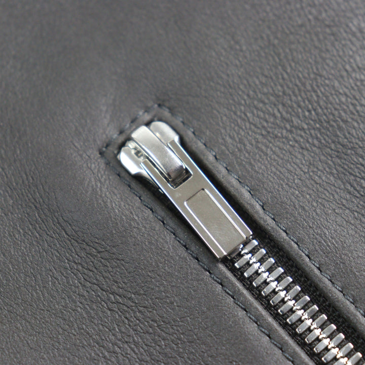 HERMES Blouson H logo zip reversible Sheep leather mens 053265HATC54