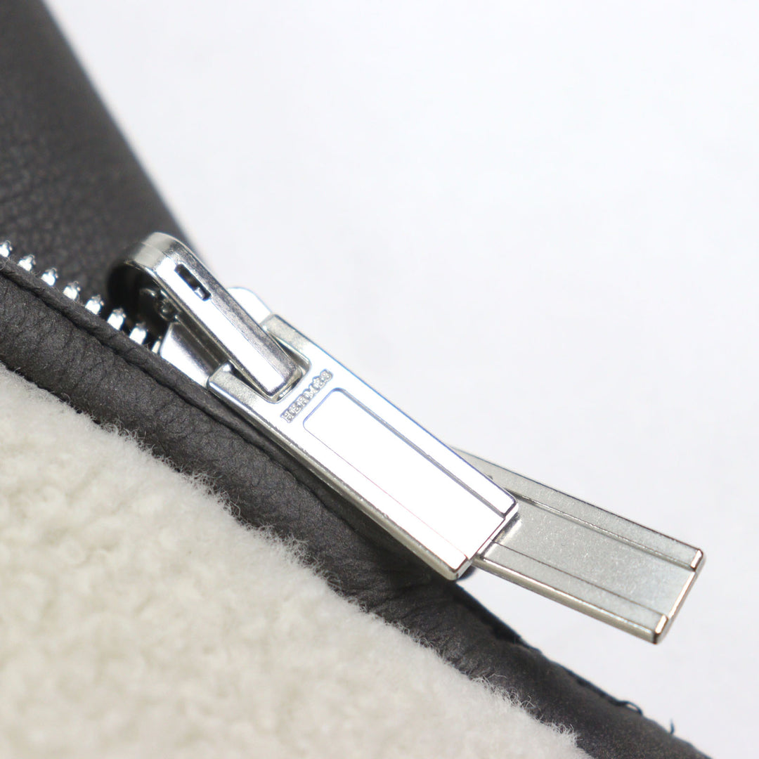 HERMES Blouson H logo zip reversible Sheep leather mens 053265HATC54