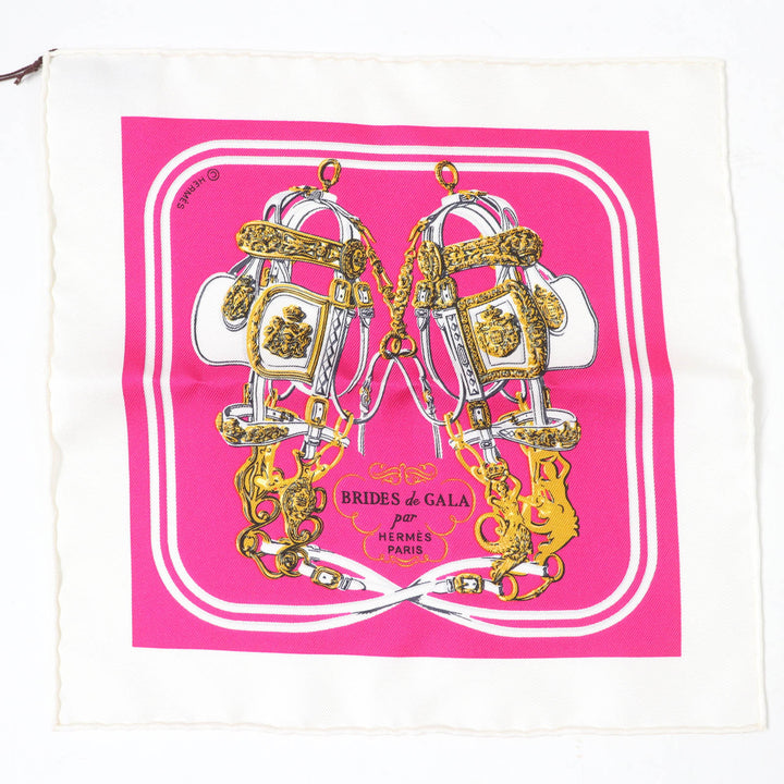 Pristine HERMES scarf BRIDES de GALA Brides for ceremonies silk Women