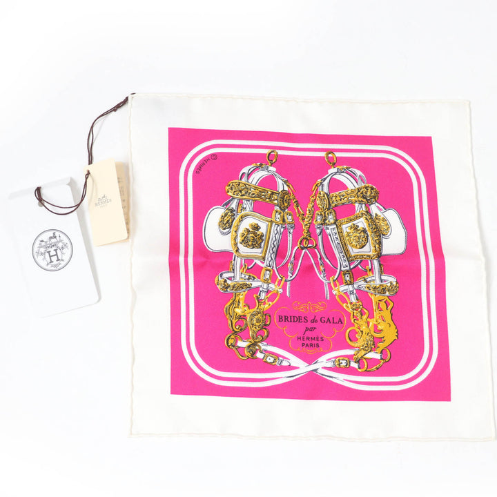 Pristine HERMES scarf BRIDES de GALA Brides for ceremonies silk Women