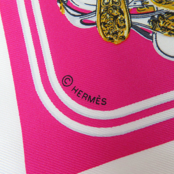 Pristine HERMES scarf BRIDES de GALA Brides for ceremonies silk Women