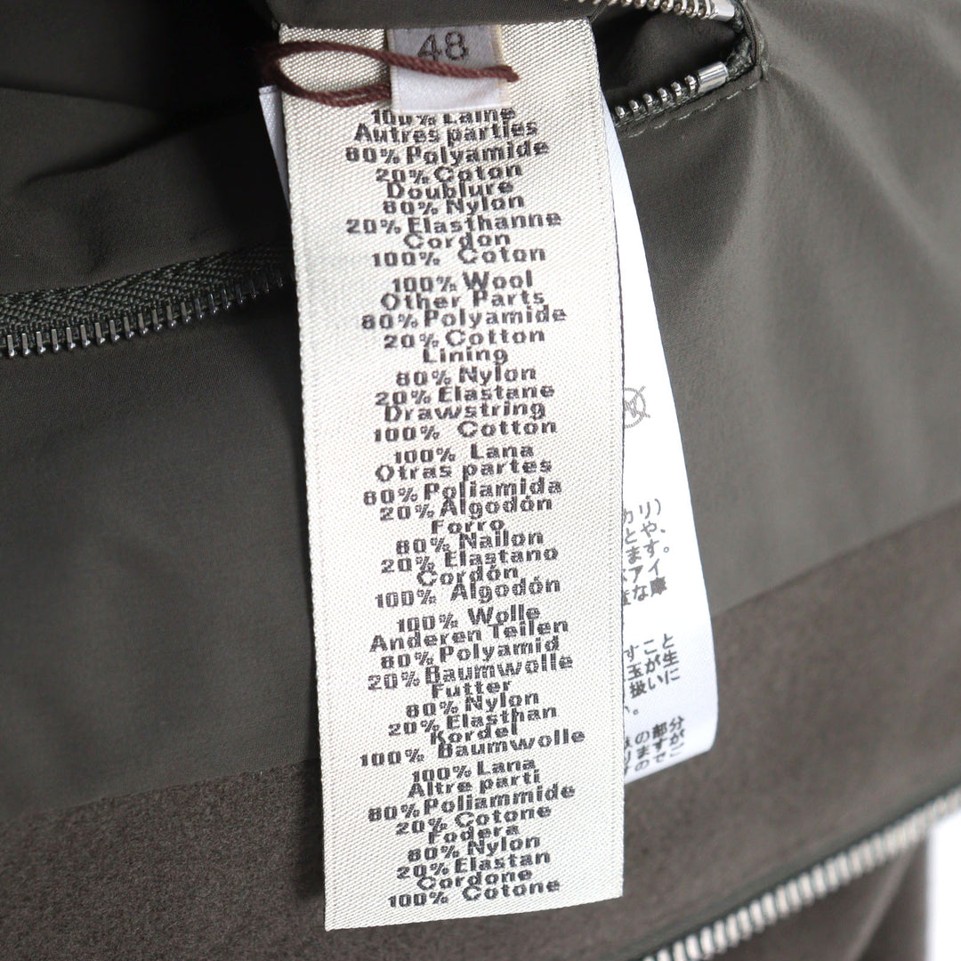 HERMES Jacket Serie button water repellent nylon switch hooded mens 48 H462120HB