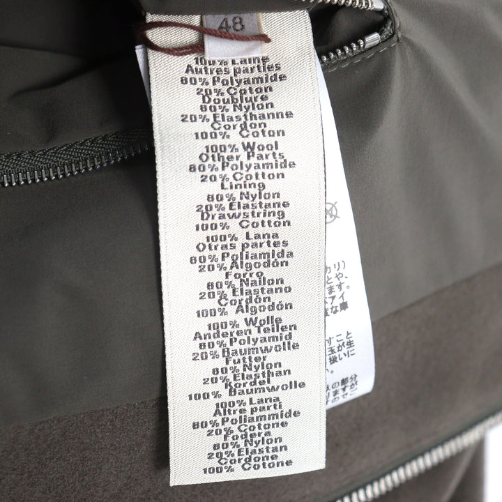 HERMES Jacket Serie button water repellent nylon switch hooded mens 48 H462120HB