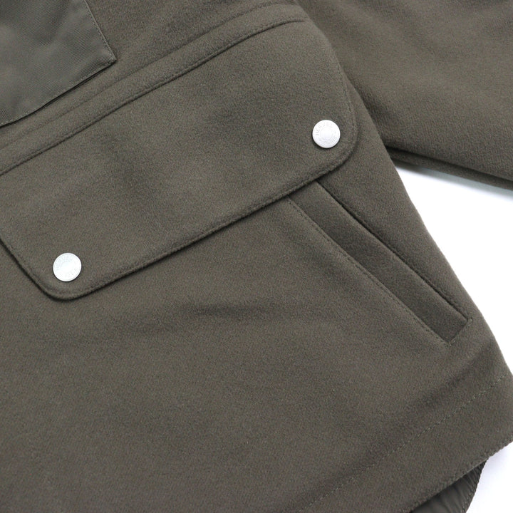 HERMES Jacket Serie button water repellent nylon switch hooded mens 48 H462120HB