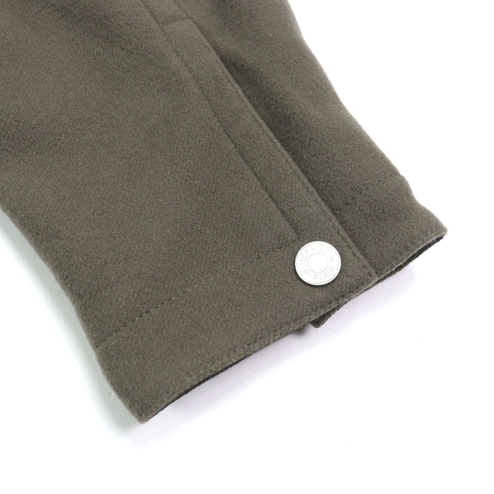HERMES Jacket Serie button water repellent nylon switch hooded mens 48 H462120HB