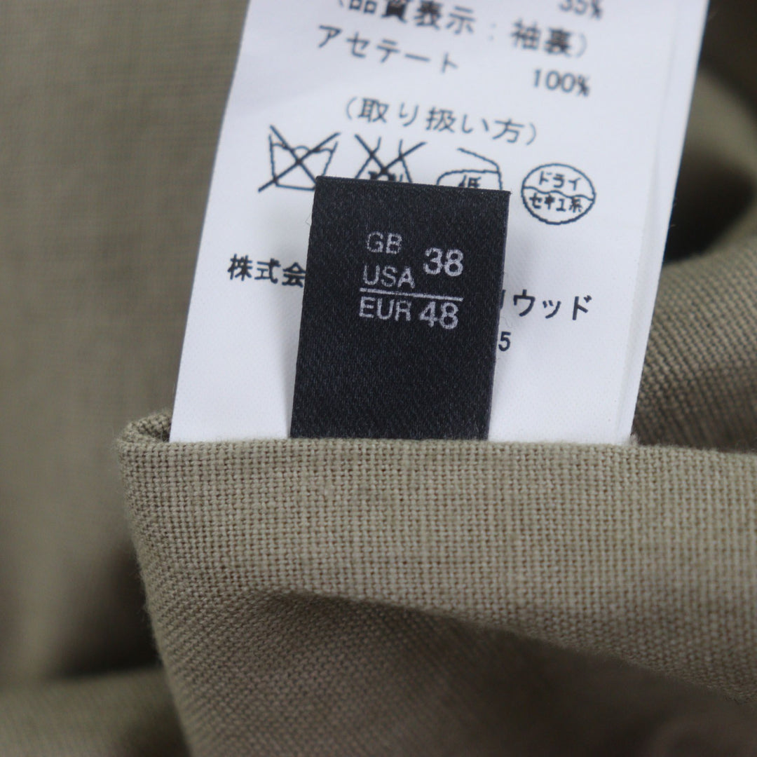 Excellent N.HOOLYWOOD GLOVER ALL Duffel coat black wool mens 48
