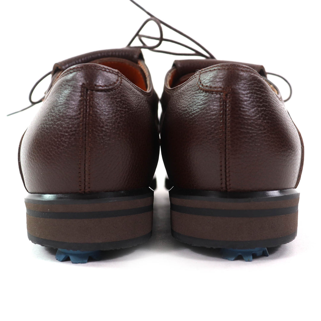 Excellent Salvatore Ferragamo Leather shoes Gancini logo Metal Dark brown
