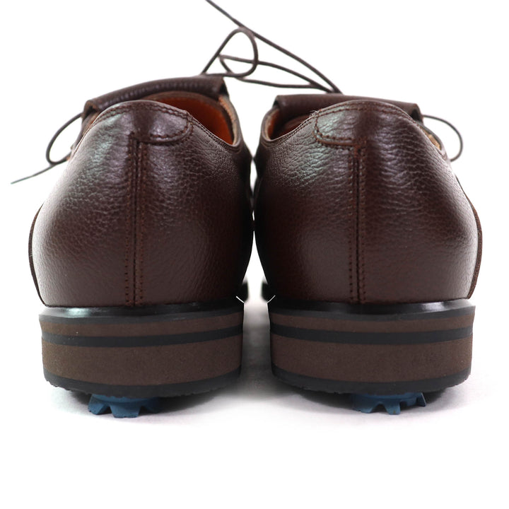 Excellent Salvatore Ferragamo Leather shoes Gancini logo Metal Dark brown