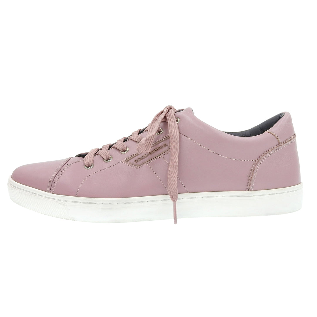 Excellent DOLCE&GABBANA Low cut sneakers pink leather mens 9 CS1326
