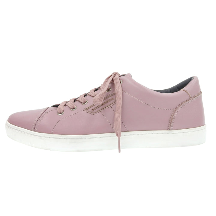 Excellent DOLCE&GABBANA Low cut sneakers pink leather mens 9 CS1326