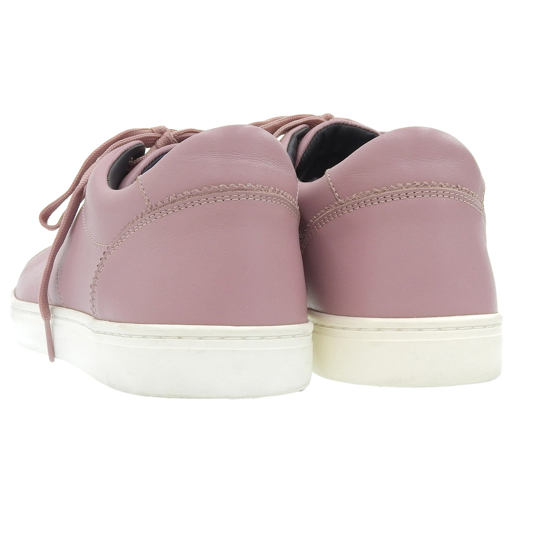 Excellent DOLCE&GABBANA Low cut sneakers pink leather mens 9 CS1326