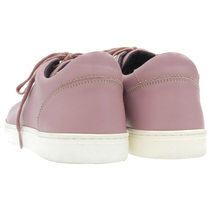 Excellent DOLCE&GABBANA Low cut sneakers pink leather mens 9 CS1326