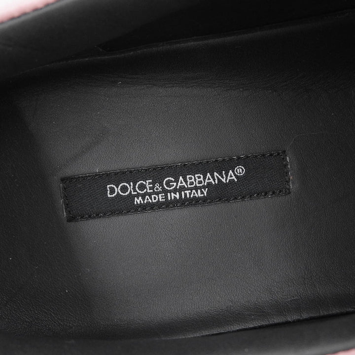 Excellent DOLCE&GABBANA Low cut sneakers pink leather mens 9 CS1326