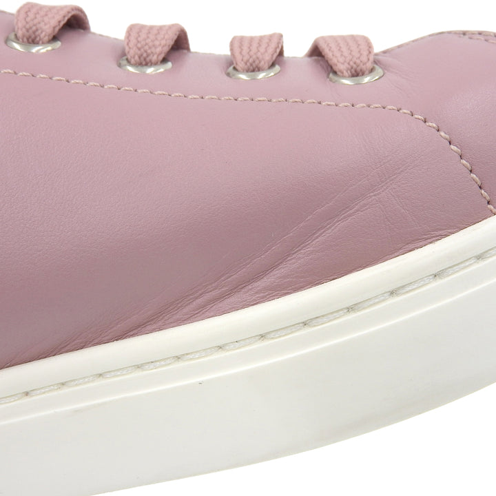 Excellent DOLCE&GABBANA Low cut sneakers pink leather mens 9 CS1326