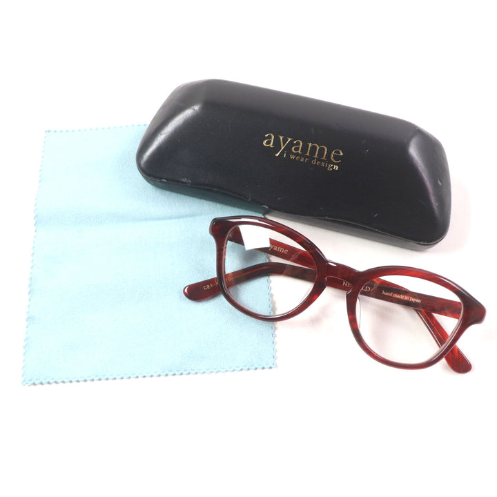 Great ayame Glasses NEWOLD New Old Clear red mens