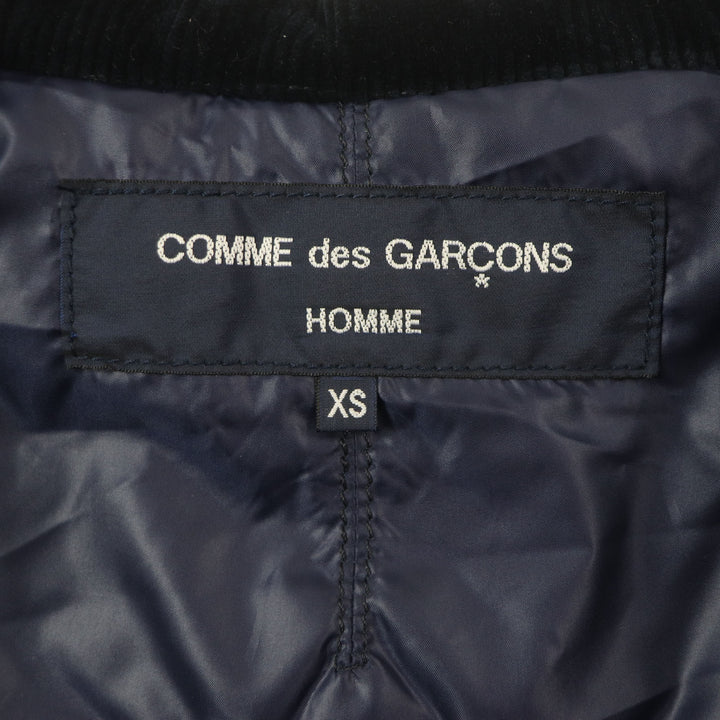 Great COMME des GARCONS HOMME Best Corduroy Collar Padded Zip-up mens XS