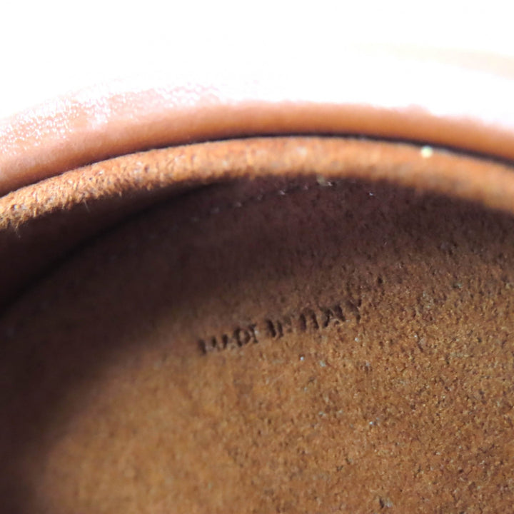 Excellent CELINE Handbag Oval Menodiaire Cuir Triomphe Tan Women 198613