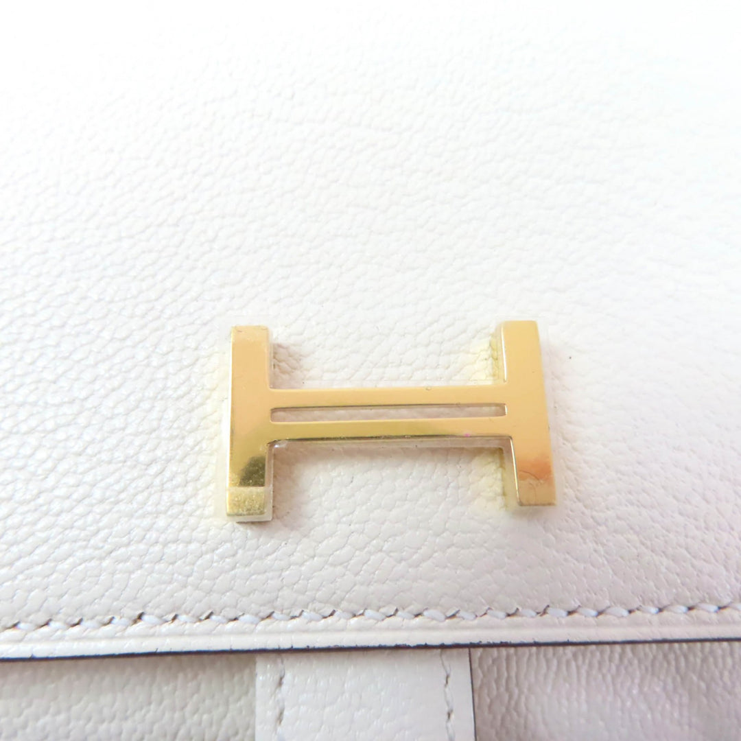 Pristine HERMES Tri-fold wallet Bearn combine Shave Women