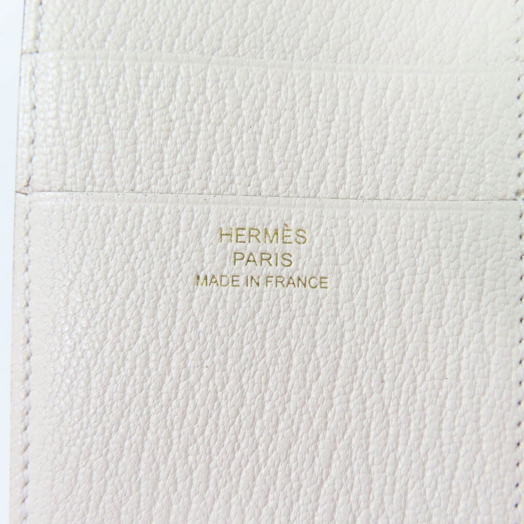 Pristine HERMES Tri-fold wallet Bearn combine Shave Women