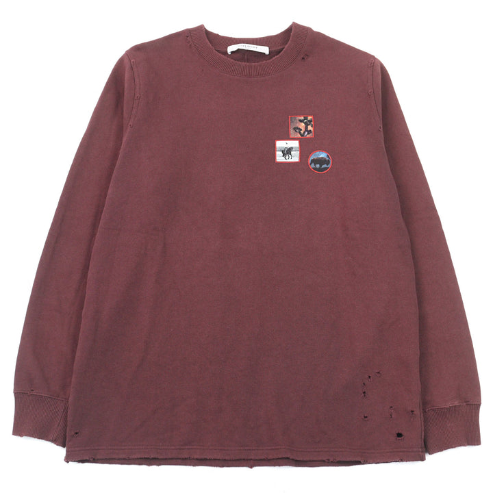 Discounted Great GIVENCHY sweat Bordeaux cotton mens XS 7151 653
