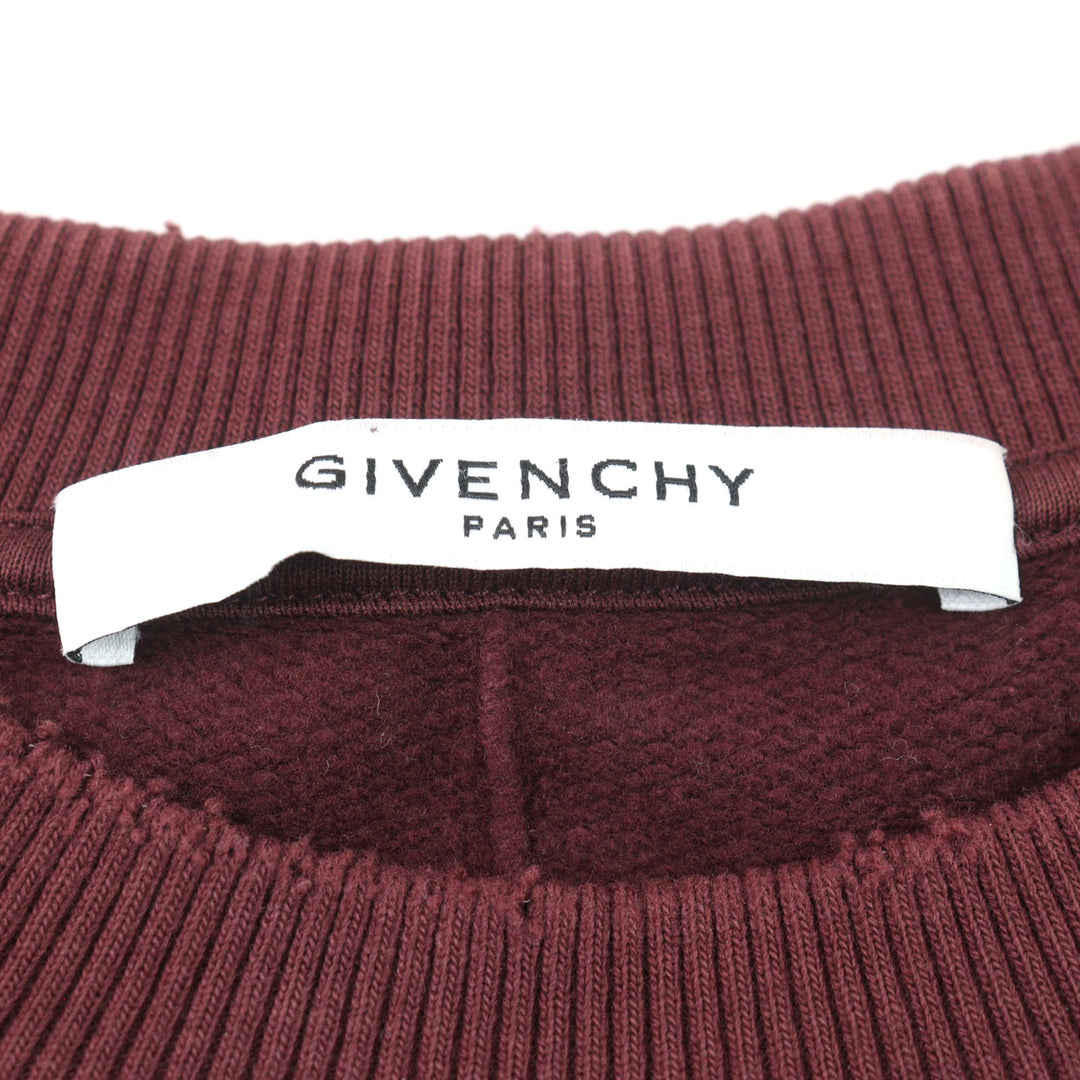 Discounted Great GIVENCHY sweat Bordeaux cotton mens XS 7151 653
