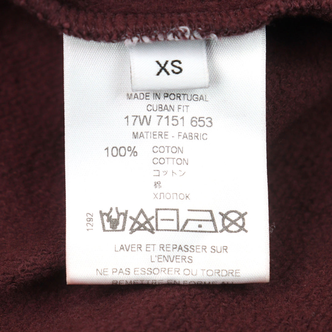Discounted Great GIVENCHY sweat Bordeaux cotton mens XS 7151 653