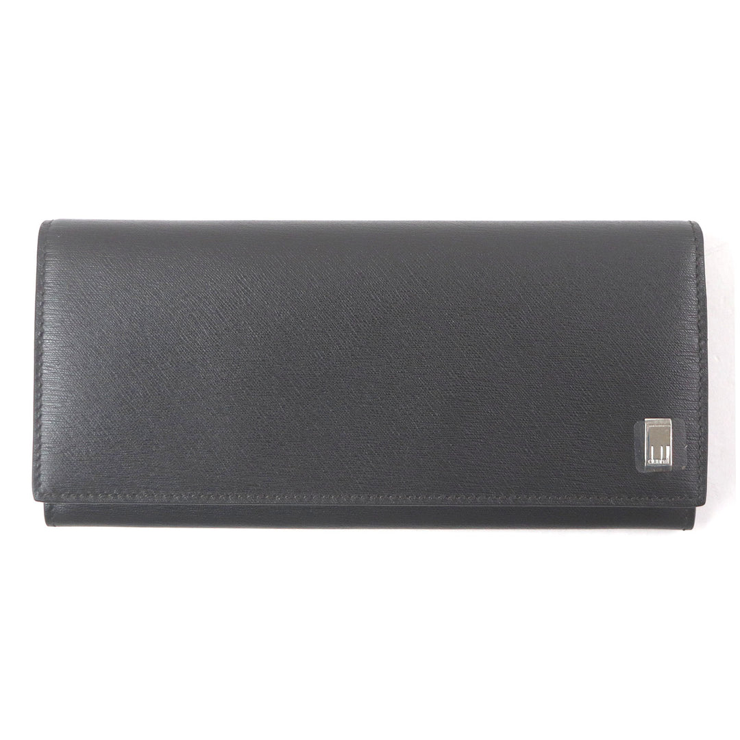Pristine Dunhill Purse sidecar Long wallet black leather mens