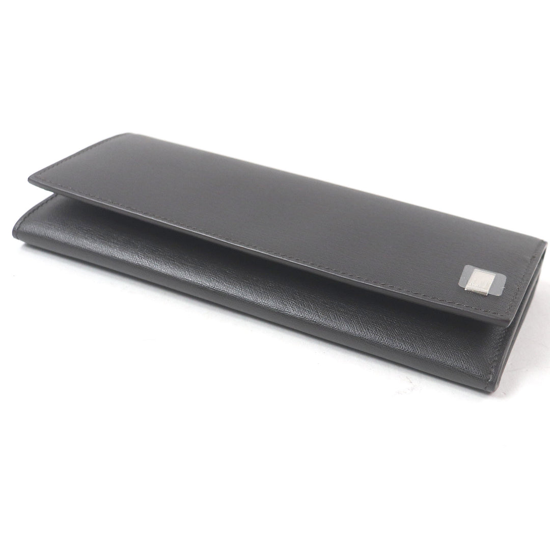 Pristine Dunhill Purse sidecar Long wallet black leather mens